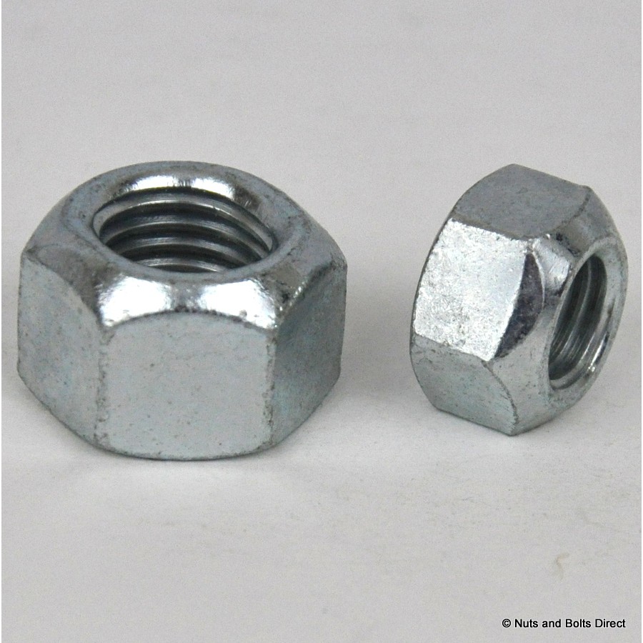 M24 x 3.0mm Coneloc Self-Locking Hex Nut, Metric, Grade 10 Steel, Zinc Plate