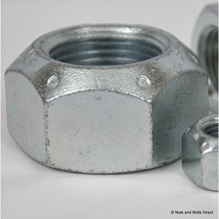 3/4" x 10 TPI Coneloc Self-Locking Hex Nut, Imperial, UNC, Grade C Steel, Zinc Plate