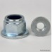 M5 x 0.8mm Flange Nylon Insert Self-Locking Hex Nut (DIN 6923), Grade 8 Steel, Zinc Plate